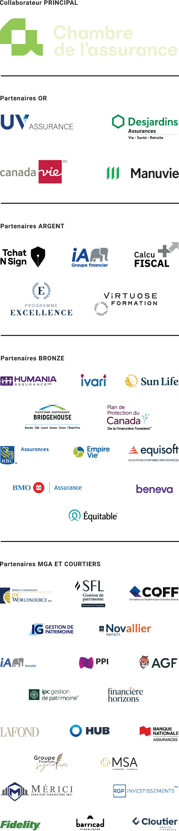 Le mur des partenaires de la Journée Virtuose 2026.