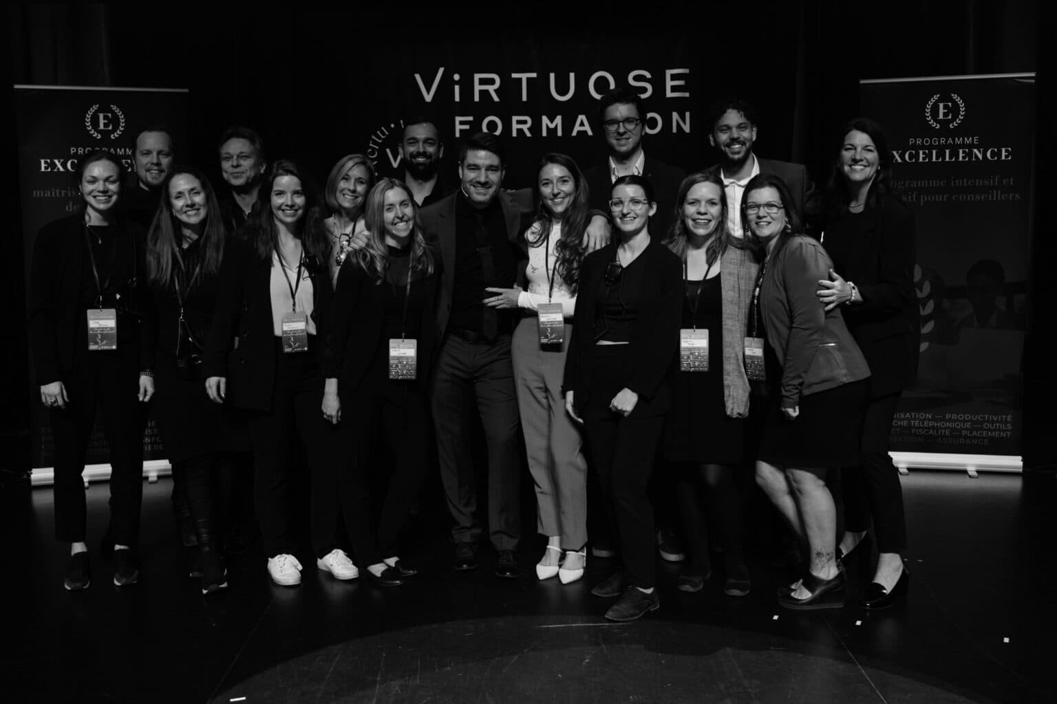 Équipe Virtuose Formation lors d'un événement